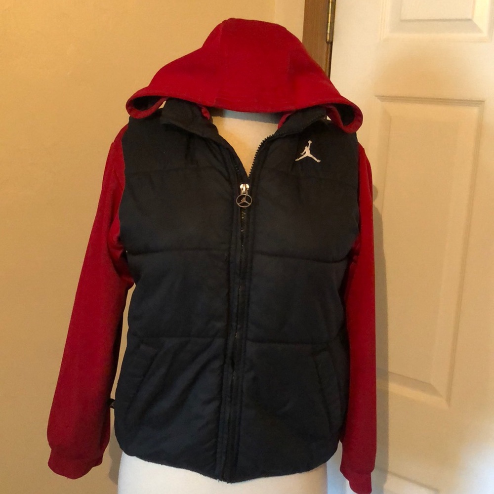 Kids Jordan zip up sweater vest